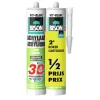 Bison duopack acrylaatkit 30 minuten wit koker 300ml
