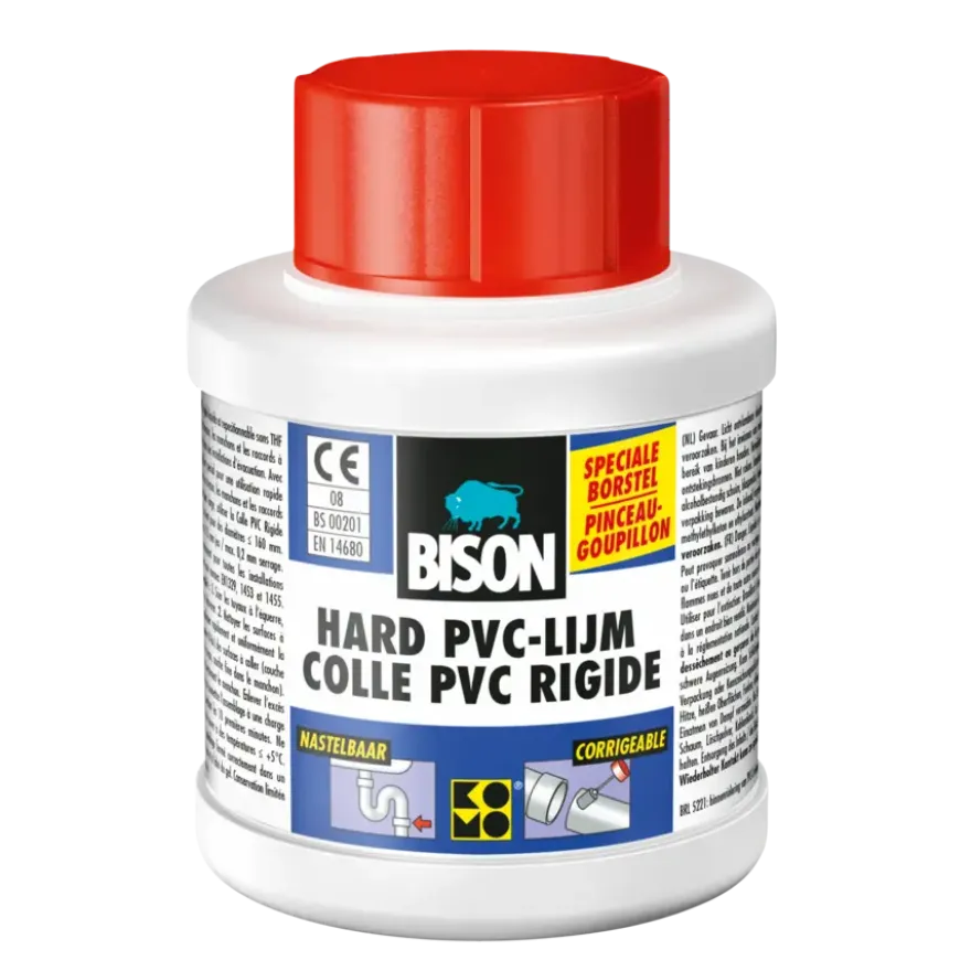Bison hard pvc lijm flacon 250 ml