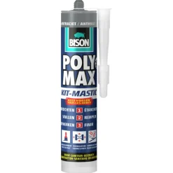 Bison Poly Max afdichtingskit alle voegen antraciet 280 ml