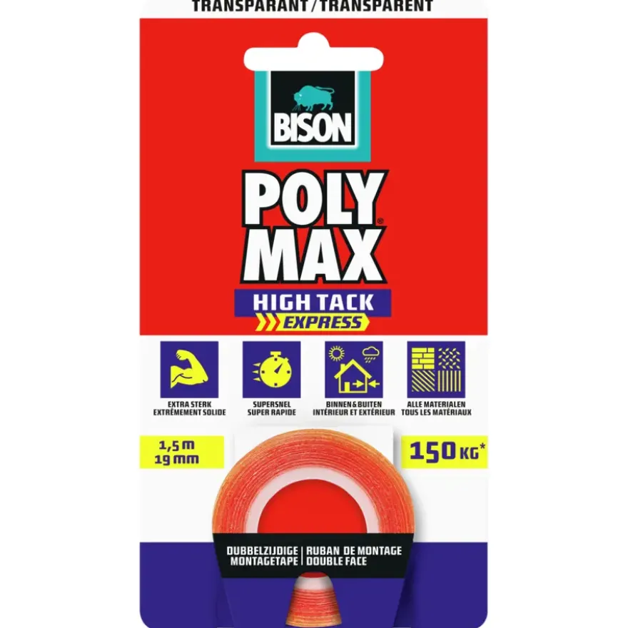 Bison Polymax high tack express montagetape wit