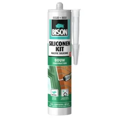 Bison siliconenkit bouw koker grijs 300 ml