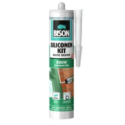 Bison siliconenkit bouw transparant koker 300 ml