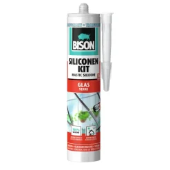 Bison siliconenkit glas transparant 300 ml