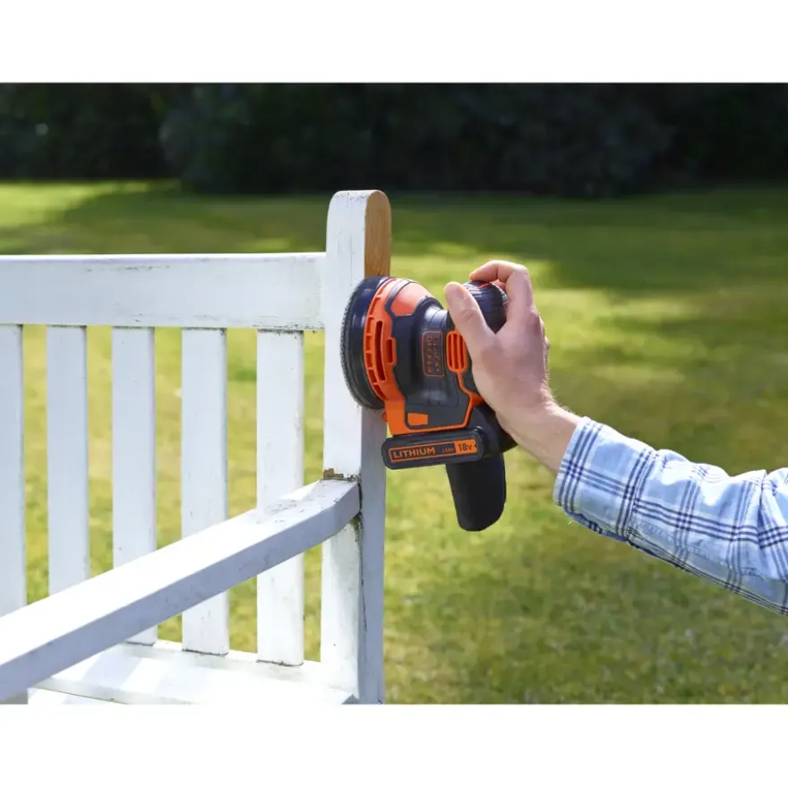 BLACK+DECKER 18V excentrische accuschuurmachine BDCROS18-QW