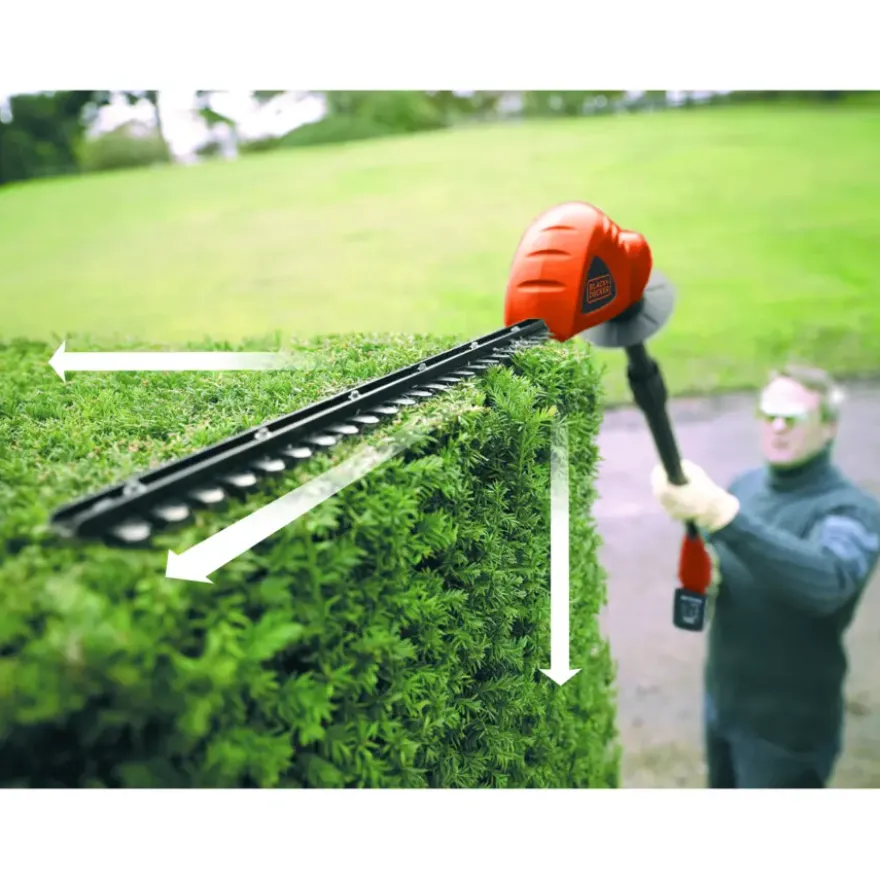 BLACK+DECKER 18V heggenschaar GTC1843L20 op steel 43cm incl. 2.0 Ah accu