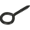 Blackline schroefoog zwart 3.45x20/10 mm 6 stuks