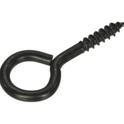Blackline schroefoog zwart 3.45x20/10 mm 6 stuks