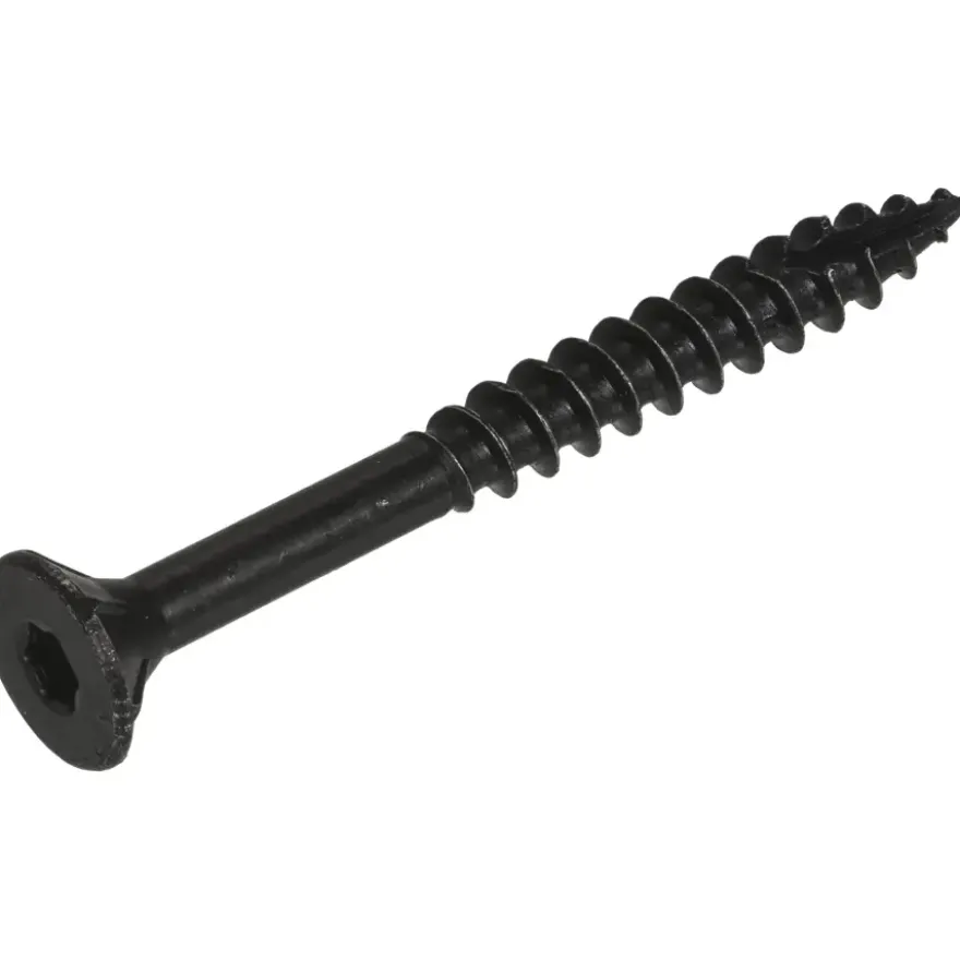 Blackline spaanplaatschroef zwart TX-20 5.0x50 mm 10 stuks