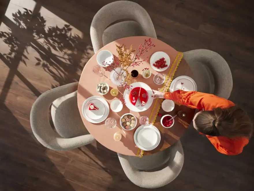 Bord off white - h2xd21,5cm