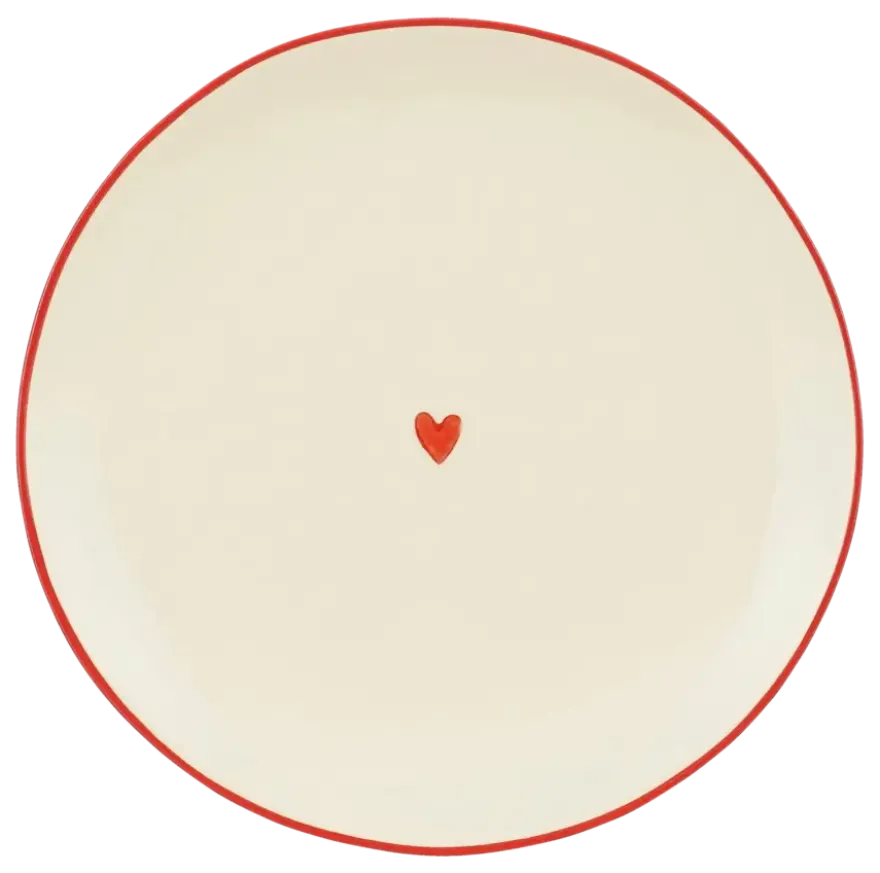 Bord donker rood - h2xd20cm