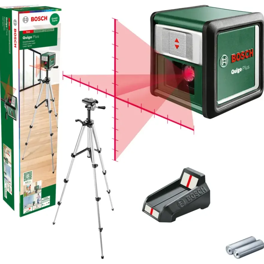 Bosch kruislijnlaser Quigo Plus met statief