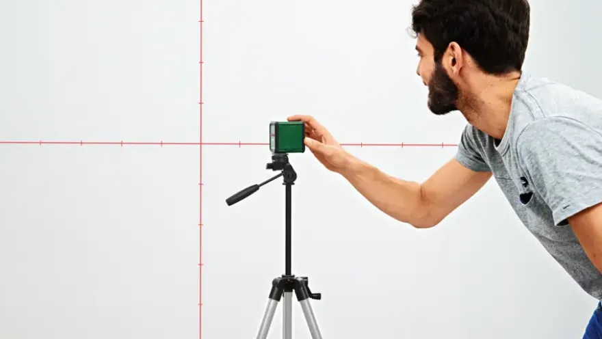 Bosch kruislijnlaser Quigo Plus met statief