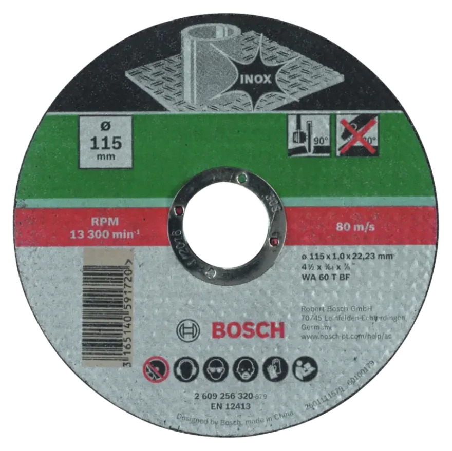 Bosch doorslijpschijf inox 115x1 mm