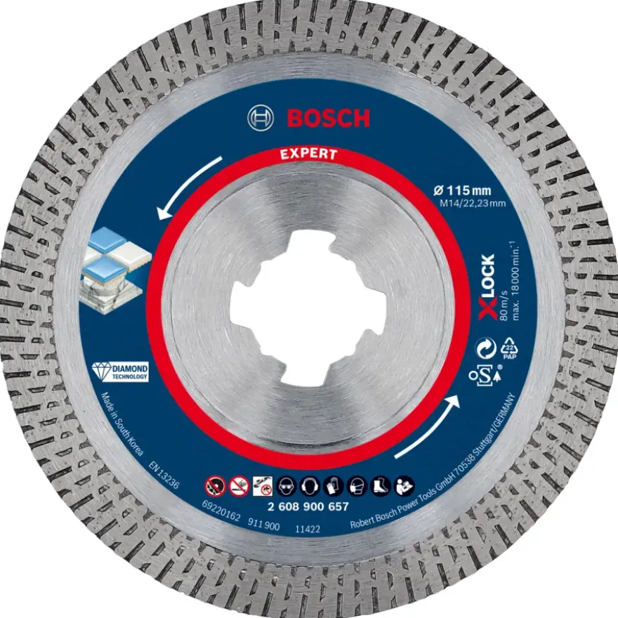 Bosch Expert HardCeramic X-lock diamantschijf 115mm keramisch