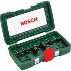 Bosch houtfrezenset HM 6 mm (6-delig)