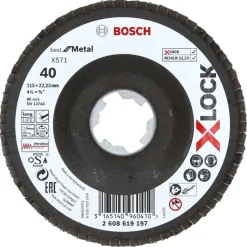 Bosch Prof X-Lock Lamellenschijf 115mm K40 metaal