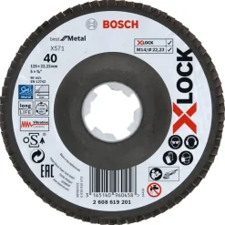 Bosch Prof X-Lock Lamellenschijf 125mm K40 metaal