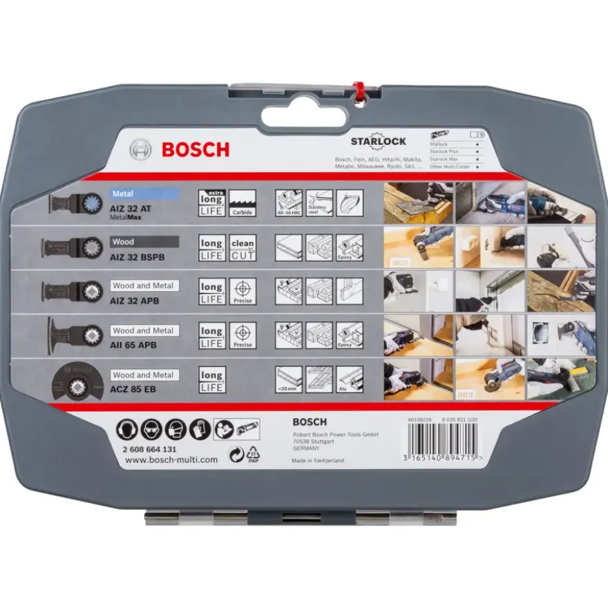 Bosch Starlock multitool accessoires - zaagbladenset best of cutting voor hout / metaal - 5-delig