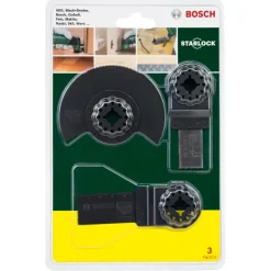 Bosch Starlock multitool accessoires - universele set voor hout en metaal - 3-delig