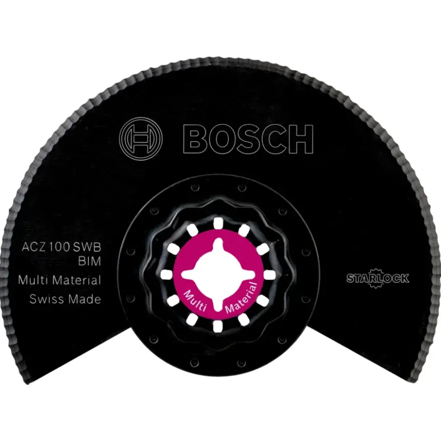 Bosch Starlock multitool accessoire - bi-metalen segmentzaagblad gekarteld voor zacht materiaal - 100 mm