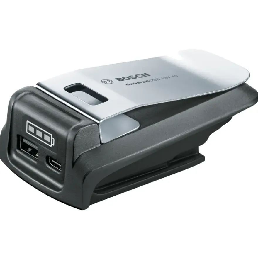 Bosch 18V accu-adapter met USB-C® en USB-A uitgang