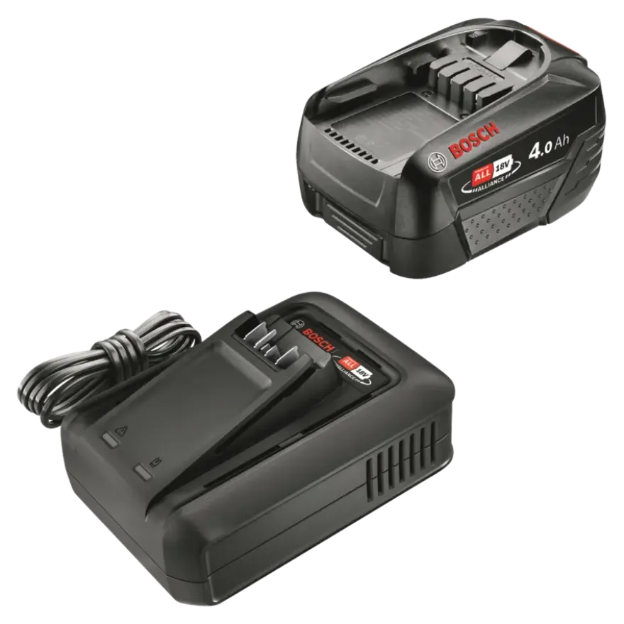 Bosch 18V accu 4.0Ah + lader voor het 'Power for All' accuplatform van Bosch, Gardena en o.a. Gloria