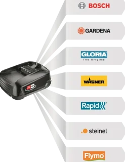Bosch 18V accu 2,5Ah + lader voor het 'Power for All' accuplatform van Bosch, Gardena en o.a. Gloria