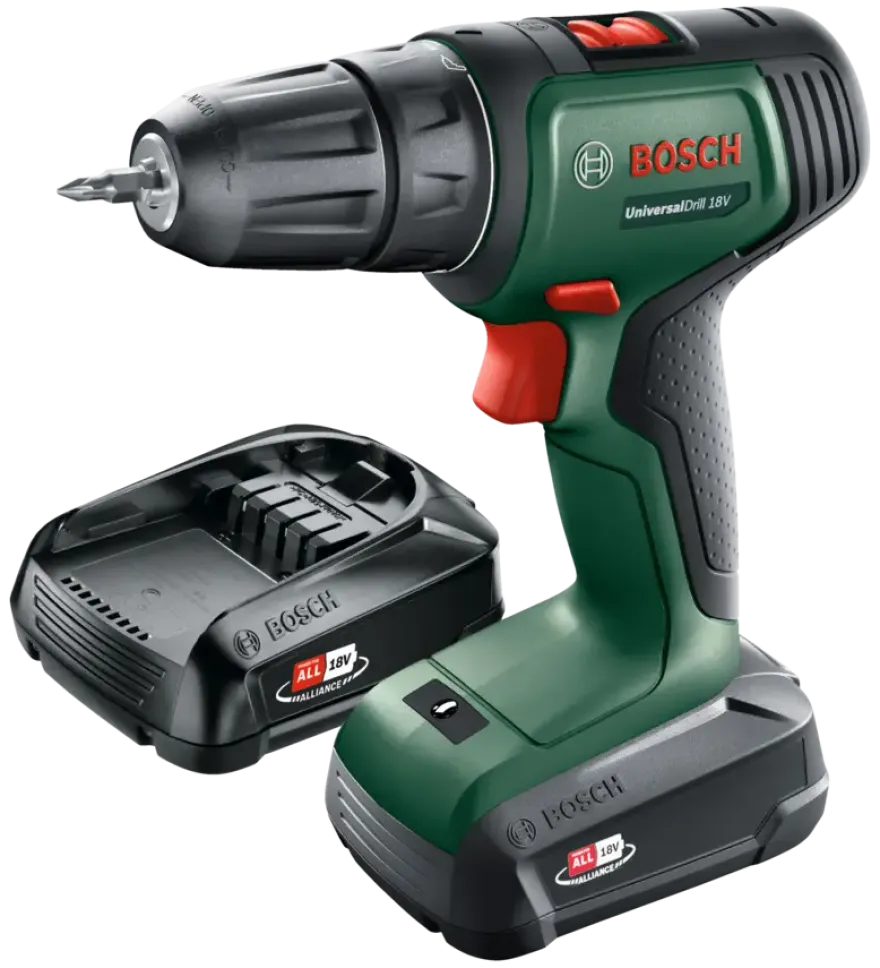 Bosch 18V accuboormachine UniversalDrill (incl. 2 accu's 1.5Ah + lader)