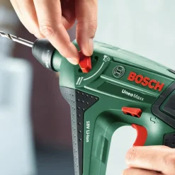 Bosch 18V boorhamer UneoMaxx met extra boorkop en 8-delige accessoireset (Incl. 2 accu's 2.5Ah + lader)