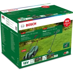 Bosch 18V grasmaaier EasyMower + trimmer EasyGrassCut (incl. 4.0Ah accu + lader)
