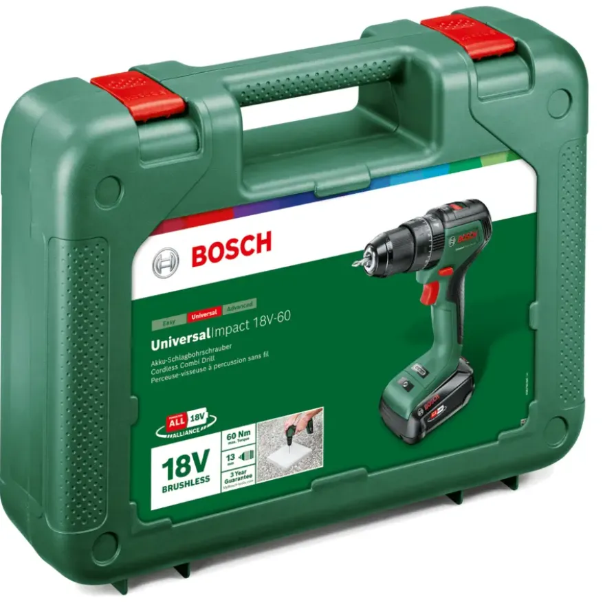 Bosch 18V klopboormachine brushless UniversalImpact (Incl. 2.0Ah accu + snellader)