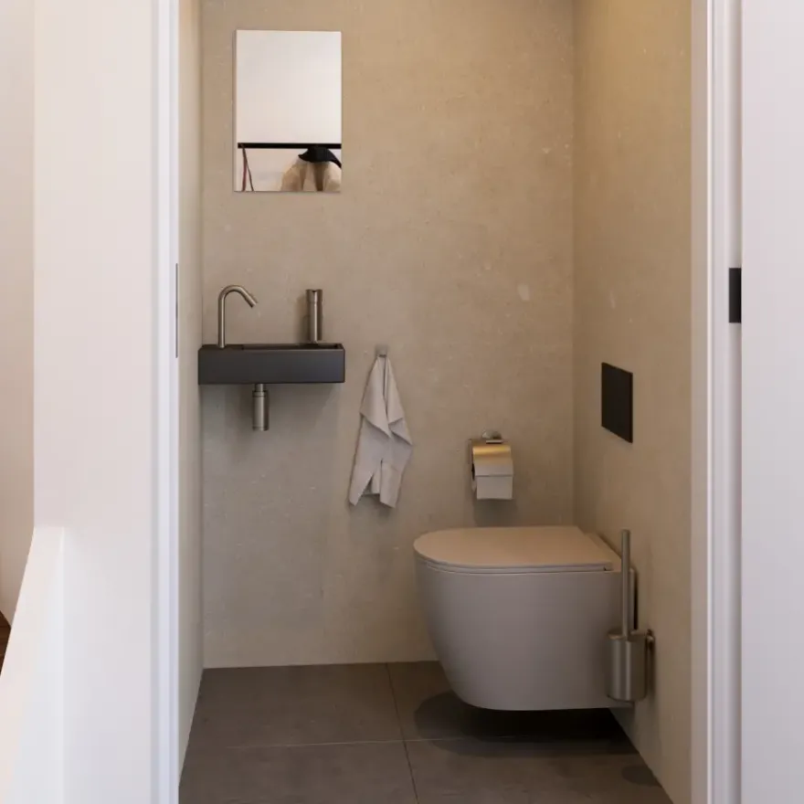 Boston Ivory vloer- wandtegel taupe keramiek 60 x 60 cm 1,80 m²/doos