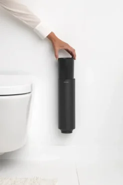Brabantia MindSet WC Borstel met houder - Siliconen - Mineral Infinite Grey