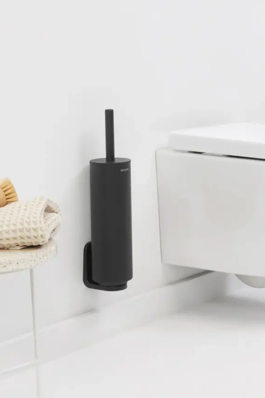 Brabantia MindSet WC Borstel met houder - Siliconen - Mineral Infinite Grey