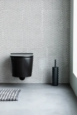Brabantia MindSet WC Borstel met houder - Siliconen - Mineral Infinite Grey