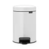 Brabantia NewIcon pedaalemmer wit kunststof 3 L