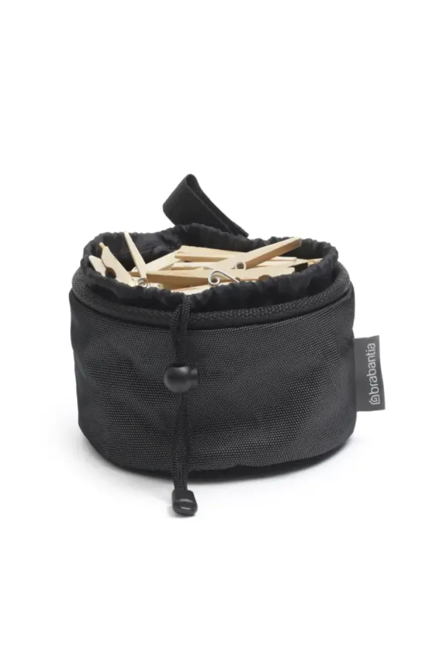 Brabantia wasknijperzakje compact zwart