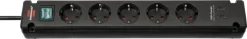 Brennenstuhl Stekkerdoos 5-voudig + 2 USB-C 3 Meter Zwart