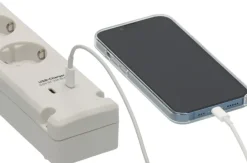 Brennenstuhl Stekkerdoos 5-voudig + 2 USB-C 3 Meter Wit