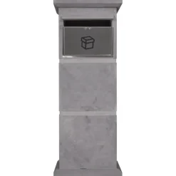 Brievenbus bluestone met pakketvak