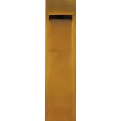 Brievenbus modern staand cortenstaal 121 x 31 x 31 cm