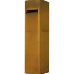 Brievenbus modern staand cortenstaal 121 x 31 x 31 cm