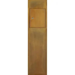 Brievenbus modern staand cortenstaal 121 x 31 x 31 cm