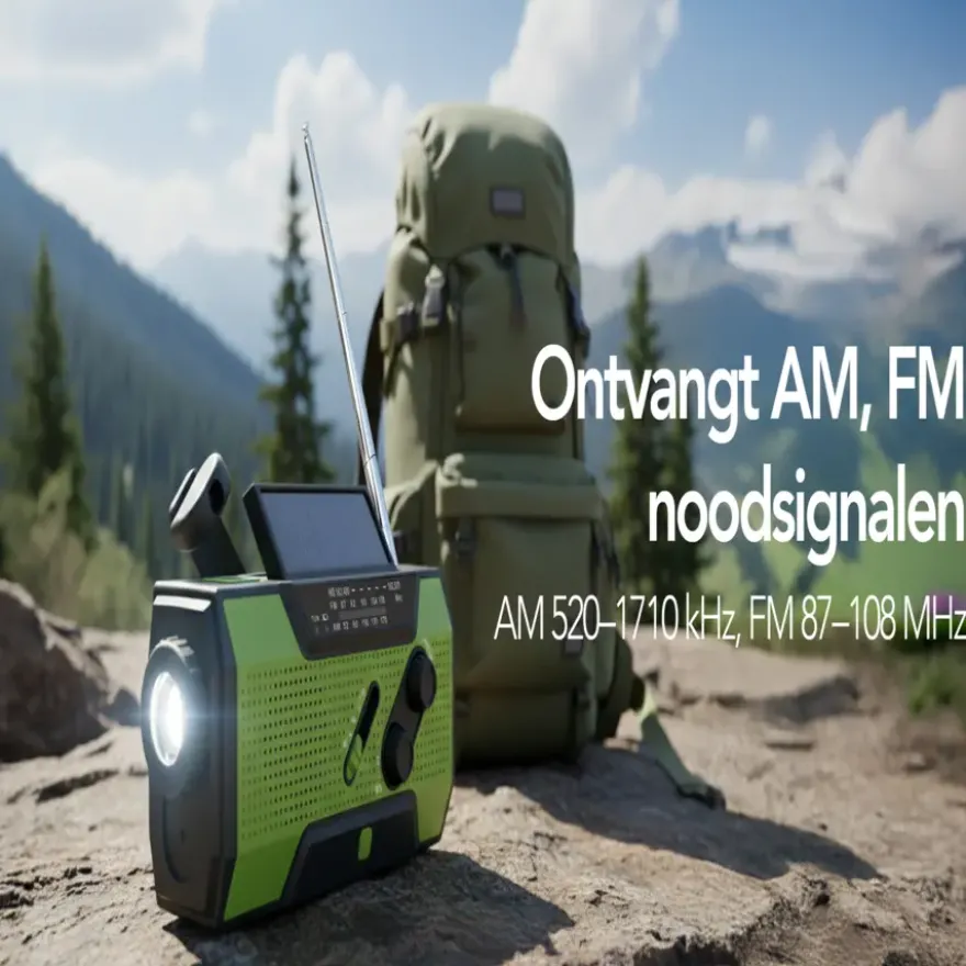 Brixy draagbare noodradio