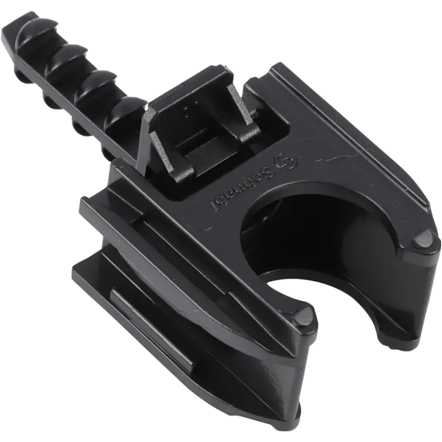 Buisclip euro 16 mm zwart 20 stuks