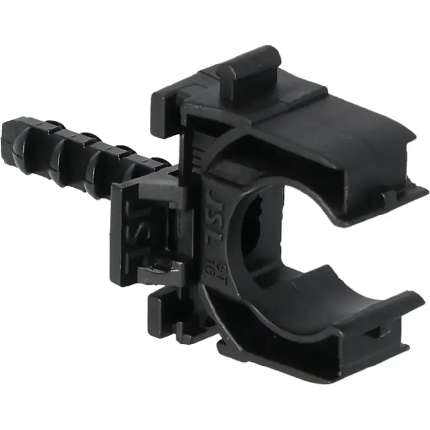 Buisclip euro 16 mm zwart 10 stuks