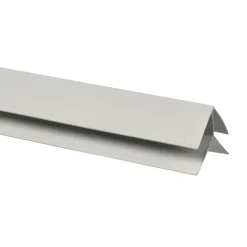 Buitenhoek voor kunststof schroot, lengte 270 cm wit