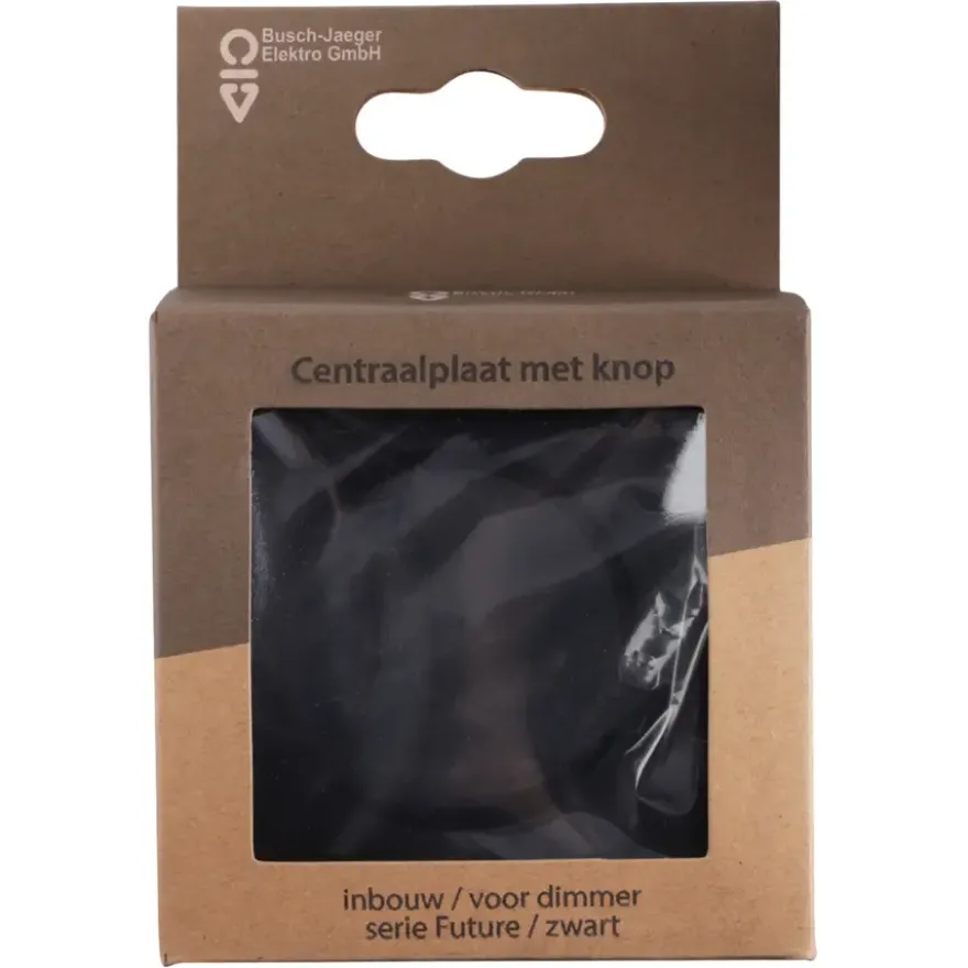 Busch-Jaeger Future Linear centraalplaat dimmer zwart