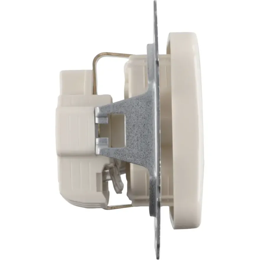 Busch-Jaeger Reflex SI Enkel Geaard Stopcontact Crème