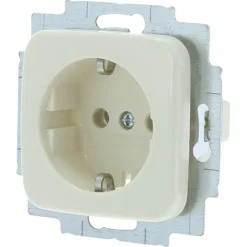 Busch-Jaeger Reflex SI Enkel Geaard Stopcontact Crème